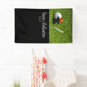 Golf Halloween mit Golfball und Kürbisgespenst Banner (Insitu)