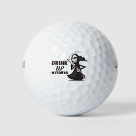 Golf Halloween mit Hexe Golfball