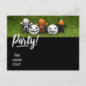 Golf Halloween-Party Einladung mit Monster Postc Postkarte (Vorderseite)