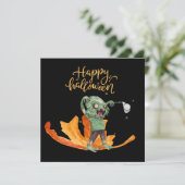 Golf Halloween Tag für Golfer Postkarte (Stehend Vorderseite)