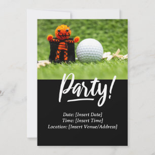 Golf Halloween Thema für Golfer Einladung
