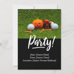 Golf Halloween Thema für Golfer Einladung