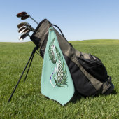 Golf Handtuch Aotearoa NZ Land Farn Design (Gras)