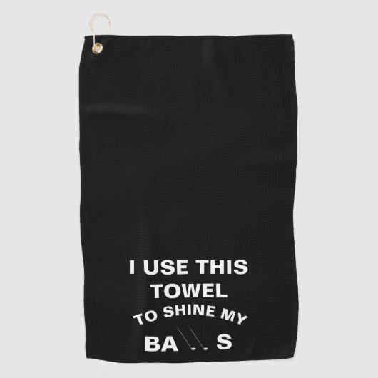 Golf Handtuch mit Clip Golfer Golf Modernes Monogr (Vorderseite)