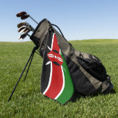 Golf Handtuch mit der Flagge Kenias (Gras)