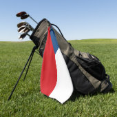 Golf Handtuch mit der Flagge Tschechiens (Gras)