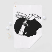 Golf Handtuch mit der Flagge von Korsika (Insitu)