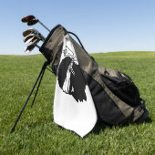 Golf Handtuch mit der Flagge von Korsika (Gras)