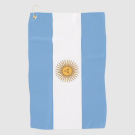 Golf Handtuch mit Flagge Argentiniens