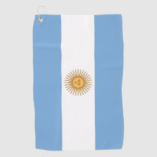 Golf Handtuch mit Flagge Argentiniens