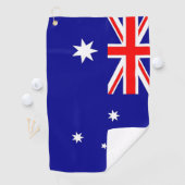 Golf Handtuch mit Flagge Australiens (Insitu)