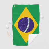 Golf Handtuch mit Flagge Brasiliens (Insitu)