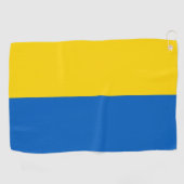 Golf Handtuch mit Flagge der Ukraine (Horizontal)