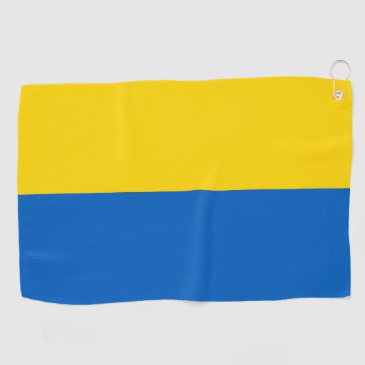 Golf Handtuch mit Flagge der Ukraine (Horizontal)
