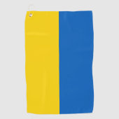 Golf Handtuch mit Flagge der Ukraine (Vorderseite)
