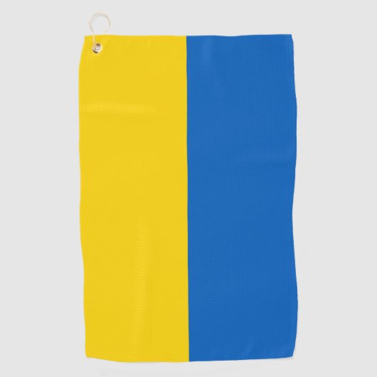 Golf Handtuch mit Flagge der Ukraine (Vorderseite)