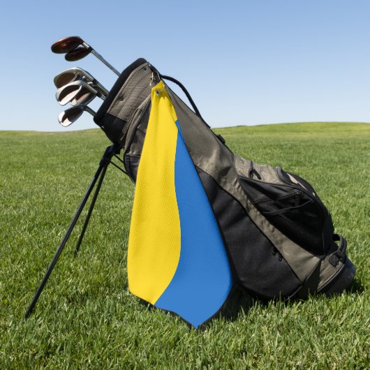 Golf Handtuch mit Flagge der Ukraine (Gras)