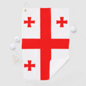 Golf Handtuch mit Flagge Georgiens (Insitu)