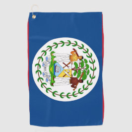 Golf Handtuch mit Flagge von Belize
