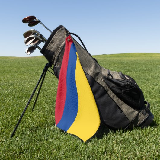 Golf Handtuch mit Flagge von Kolumbien (Gras)