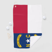 Golf Handtuch mit Flagge von North Carolina (Insitu)