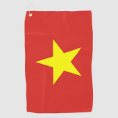 Golf Handtuch mit Flagge von Vietnam (Vorderseite)