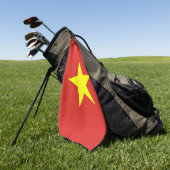 Golf Handtuch mit Flagge von Vietnam (Gras)