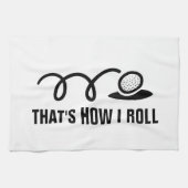 Golf-Handtuch mit lustigem Ball und individuellem Handtuch (Horizontal)