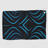Golf Handtuch - Neonblau (Horizontal)