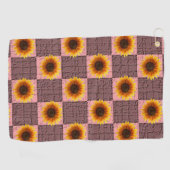 Golf Handtuch Sonnenblume (Horizontal)