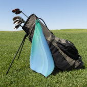 Golf Handtücher mit blauem und grünem Gefälle (Gras)