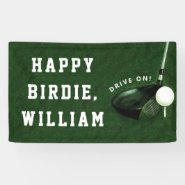 Golf Happy Birthday Banner