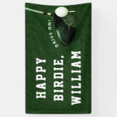 Golf Happy Birthday Banner (Vertikal)