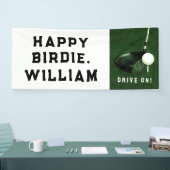 Golf Happy Birthday Banner (Messe)