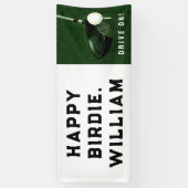Golf Happy Birthday Banner (Vertikal)
