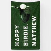 Golf Happy Birthday Banner (Vertikal)