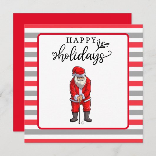 Golf Happy Holiday mit Weihnachten (Vorne/Hinten)