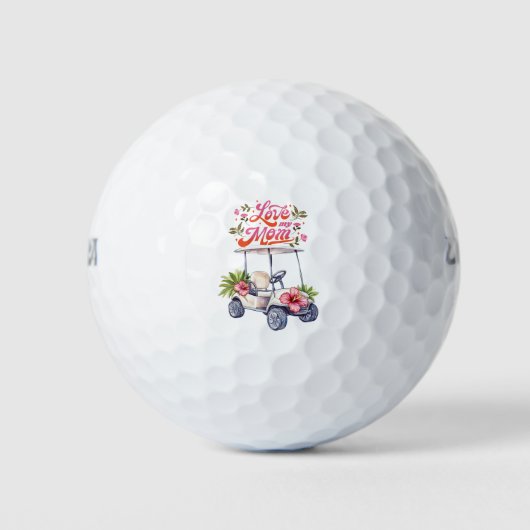 Golf happy Mother's Day golf mom Golfball (Vorderseite)