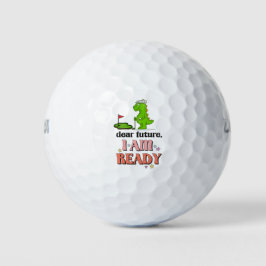 Golf Happy New Year Ready for Future Golf Golfball