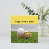 Golf Happy Ostern zum Golfen mit Golf & Ei (Stehend Vorderseite)