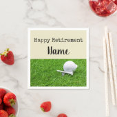 Golf Happy Pension mit Golf Ball und Tee Serviette (Beispiel)