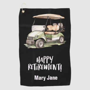 Golf Happy Rente für Golfer Golfhandtuch
