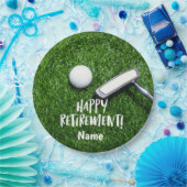 Golf Happy Rente Hallo Pension für Golfer Pappteller (Party)