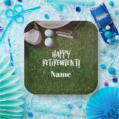 Golf Happy Rente Hallo Pension für Golfer Pappteller (Party)