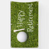 Golf Happy Rente mit Golfbälle auf grünem Ban Banner (Vertikal)