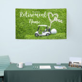 Golf-Happy-Rente mit Golfwagen Banner (Messeveranstaltung)