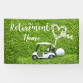 Golf-Happy-Rente mit Golfwagen Banner (Horizontal)