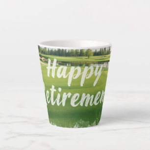 Golf Happy Retirement Golf zum Thema Golfer Milchtasse