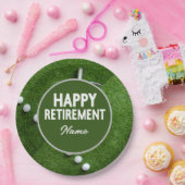 Golf Happy Retirement Pappteller (Party)