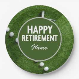 Golf Happy Retirement Pappteller